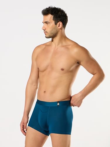 Image of ESSA Men's Ultra-Soft Modal Trunk Underwear | Moisture-Absorption with 4-Way Stretch | Breathable Contour Pouch, Microfiber Waistband with Spandex
