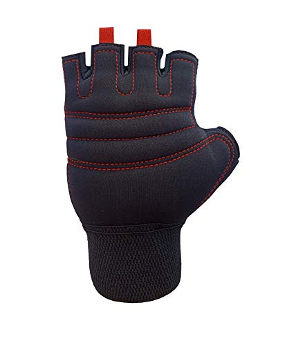 Image of Victory Gym Gloves for Men with Wrist Support Accessories, Gym Gloves for Women for Weightlifting, Gloves for Gym Workout for Training, Exercise, Cycling Gloves, Bike Sports Gloves (Red)