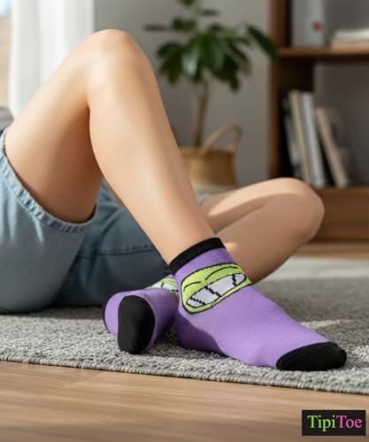 Image of Tipi Toe Women's 20 Pack Colorful Low Cut Socks - Lightweight, Breathable Design for All-Day Comfort Sizes 9-11 /10-13