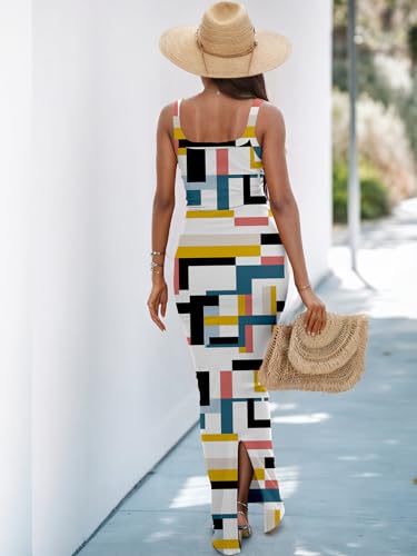 Image of HTD Women Summer Sexy Maxi Bodycon Long Dress Casual Slip Dresses