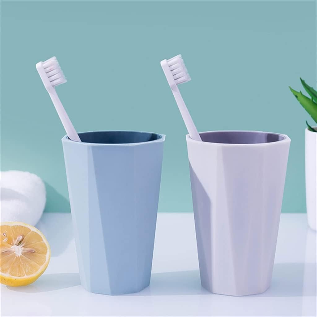 4 Packs of Nordic Wind Mouthwash Cups Home Brushing Cup Tooth Cylinder Cute Suit Couple Toothbrush