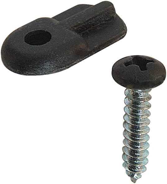 Prime-Line Products PL 7906 Flush Screen Clips with Screws (Pack of 12), Plastic Black