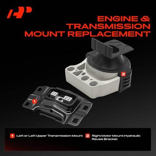A-Premium Engine Motor Mount and Transmission Mount Kit Compatible with Ford Escape 2013-2019, Focus 2013-2018, Transit Connect 2014-2022 & Lincoln MKC 2015-2019, 2.0L 2.3L 2.5L, 2-PC Set by A-Premium - Image 3