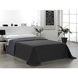 Colchas De Hilo Para Cama Martina Home Colcha Boutí Reversible, Gris Negro, Cama 150