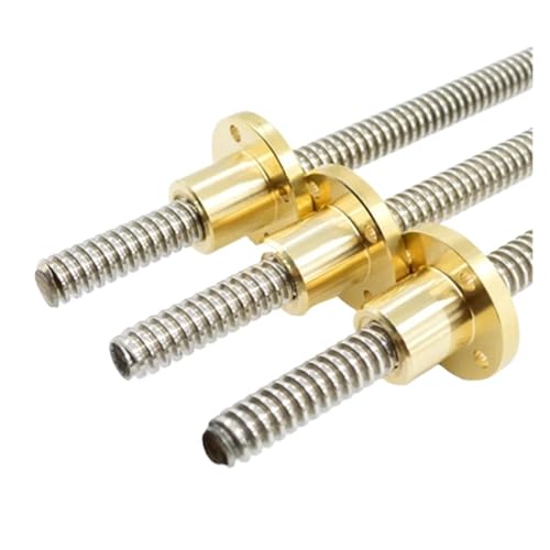Metal Ball Screw nut A Piece of T10 Screw Rod Stainless Steel Screw Rod Excavator Stepper Motor Screw Lead 10mm(1200mm)