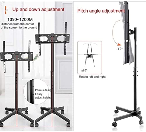 Soporte universal para TV con ruedas para pantallas de 17-55 pulgadas miniatura 5
