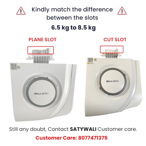 Image of Spin Lid Dryer Door Windjet Dry Compatible with LG 6.5Kg to 8.5Kg Semi Automatic Washing Machine (White Cut)