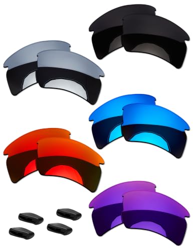 Image of Replacement Sunglass Lenses & Nose Pads Compatible with Oakley Flak 2.0 OO9295|Flak 2.0 XL OO9188 59mm Polarized