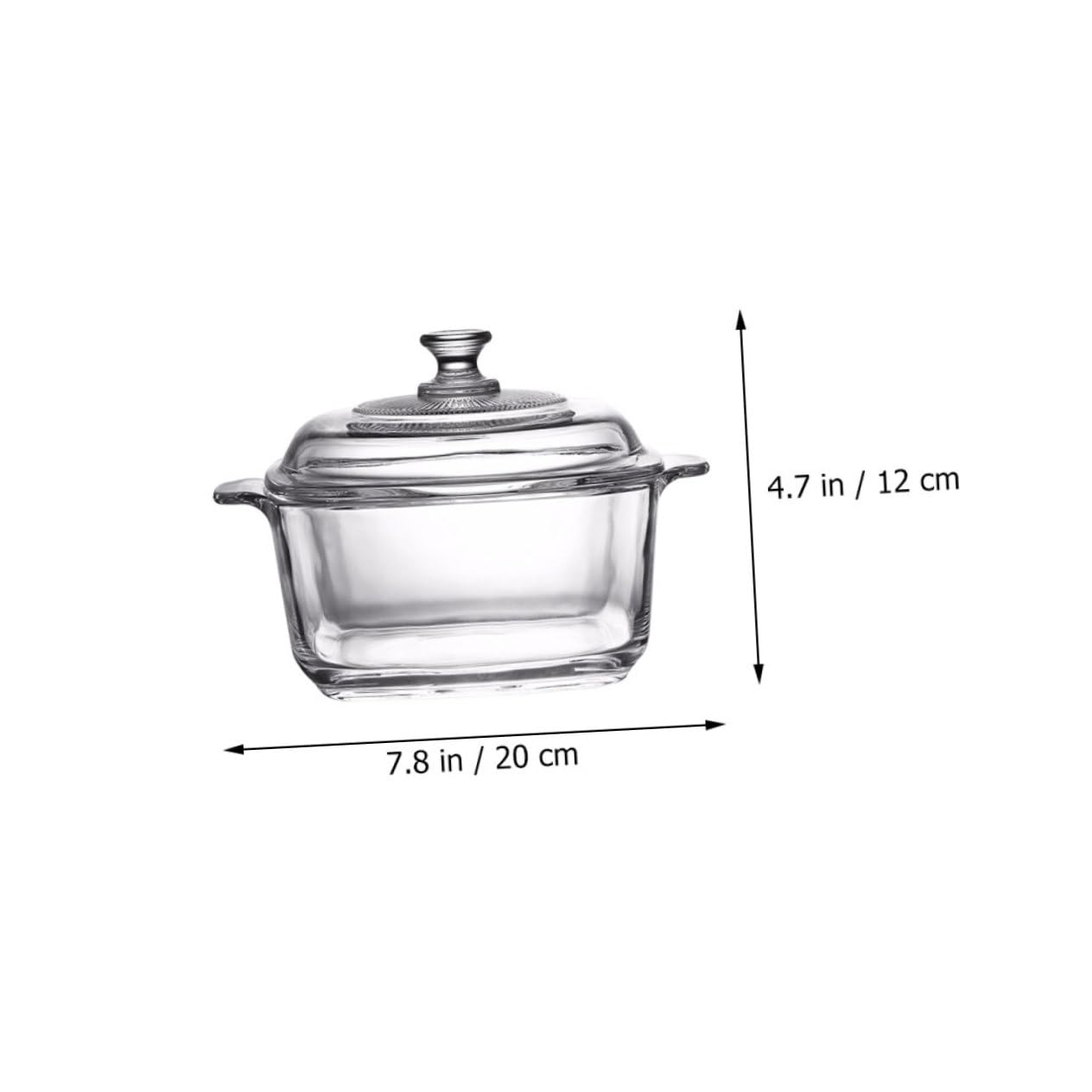 Toyvian Dickwandige Transparente Glas schüssel mit Deckel Ofen Mikrowellengeeignet Fassungsvermögen für Suppen Obstlagerung und Vielseitigen Kücheneinsatz