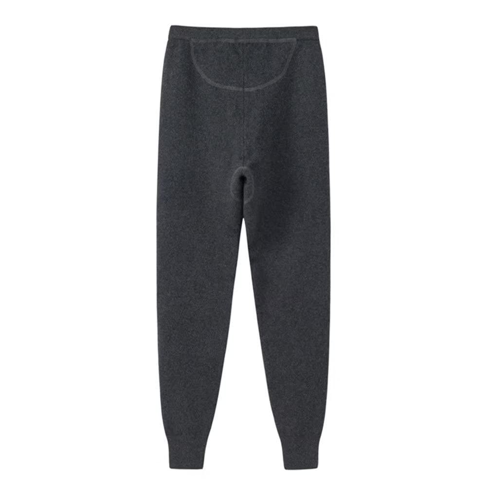 Hombres Pantalones de Invierno 100% Cachemira Pantalones térmicos Ropa Interior Caliente Leggings pantalón de Senderismo Esquí Escalada Camping Ciclismo