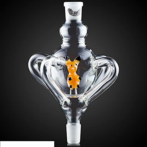 CRT Shisha Molassefänger Glas 4-Arm 18/8er Schliff Pika