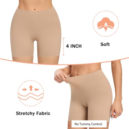 Image of Womens Seamless Shaping Boyshorts Panties Tummy Control Underwear Slimming Shapewear Slip Shorts