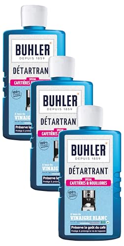 Buhler Détartrant Cafetières Flacon de 375 ml (Lot de 3)