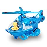 VGRASSP Mini Friction Helicopter Toy for Kids and Toddlers with Rotating Chopper Blades - Pretend Play Push and Go Aircraft - Color As Per Stock (Mini Fighter)