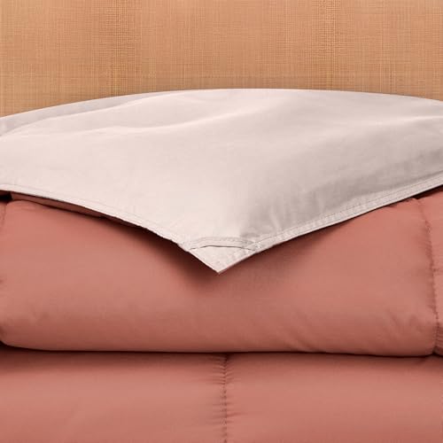 Image of Modern Threads Down Alternative Reversible Comforter Dark Rose /Pink King