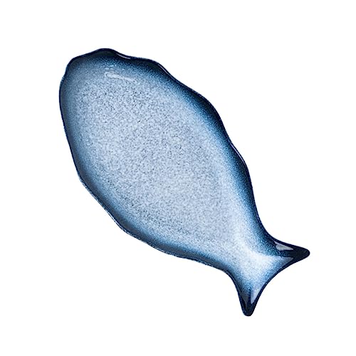 VALICLUD Assiette Céramique Forme Poisson Pour Cuisson Vapeur Aliments Vaisselle Cuisine Maison Restaurant