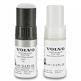1 x 9ml Original Volvo Basislack im Farbton Silver Dawn (Farbcode 735) – Den Farbcode Ihres Volvos finden Sie auf dem Produktschild, welches sich meist im Motorraum, oder an der Türsäule befindet