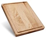 Sonder Los Angeles Winsome Maple Wood Cutting Board Made in USA | Maple Edge Grain Cutting Board for Kitchen with Juice Groove & Sorting Compartment | Gift Box Included | 17x13x1.5 in