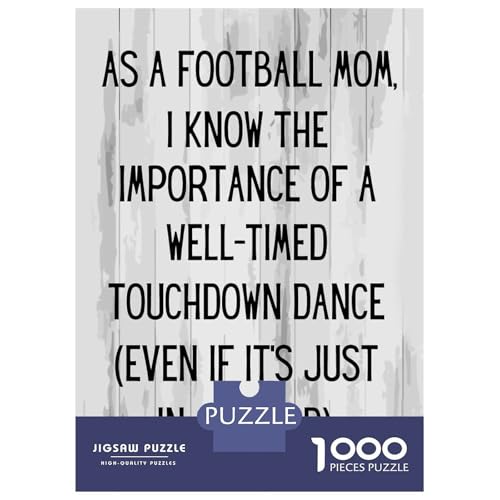 Imagen de Rompecabezas De 1000 Piezas As A Football Mom Rompecabezas para Adultos Juguetes De Bricolaje Oferta De Decoración Perfecta como Regalos para Toda La Familia 38x26cm