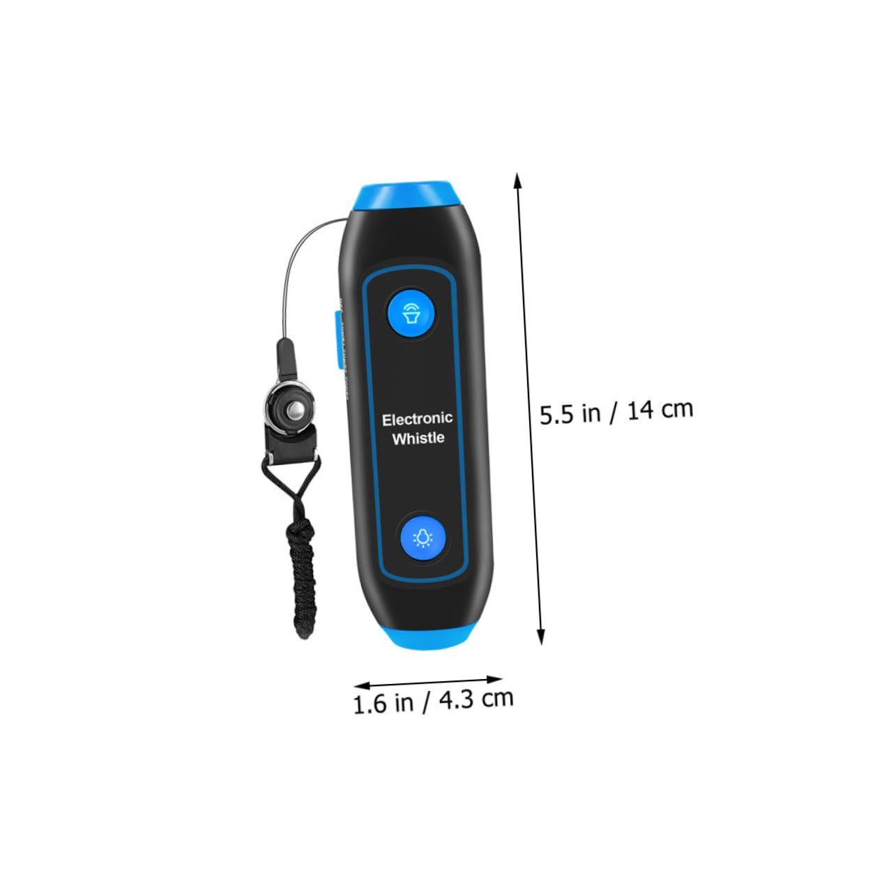 CHILDWEET Sifflet Électronique Main avec Lampe LED Sos et Torche Sifflet de Secours Portable pour Arbitres Entraîneurs et Activités Sportives Camping et Sécurité Extérieur Bleu sans Piles