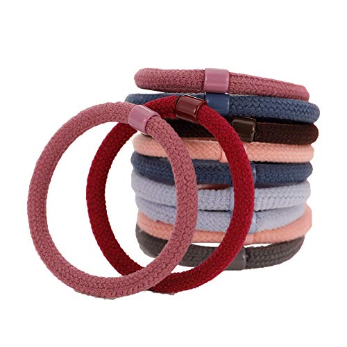 Thursday April 50 Gomas de Pelo de Algodón de Alta Calidad Goma de Pelo Banda de Pelo Elástica Grande de Algodón Cintas para el Pelo Elásticas Diademas para Mujeres Niñas(Multicolor)