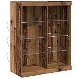 Descubre el Aparador vidaXL con Luces LED y un acabado de Madera Vieja
