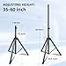 GZGDLJQ 2 Pack Universal Speaker Stands Pair, Height Adjustable Tripod from 35 to 60 Inch 35 MM Compatible Insert with Carrying Bag for Stage