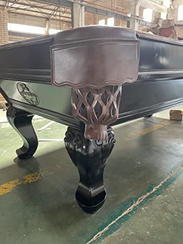 8 Ft. Tunierpoolbillard Billardtisch Pool Modell Webster Nr.:30 Billard mit 3cm starken Schieferplatten Tuchfarbe grün Gestellfarbe Nussbaum – Bild 3