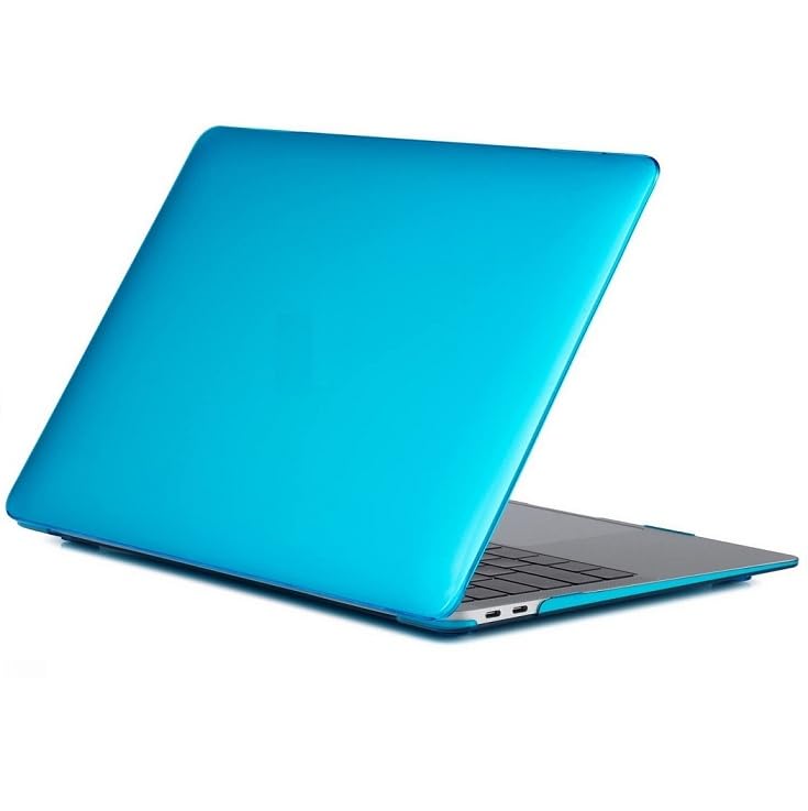 Image of Case Compatible with MacBook Air 13.6 inch 2025 2024 2023 2022 Release M4 A3240 M3 A3113 M2 A2681 Plastic Hard Shell Cover Case, Light Blue
