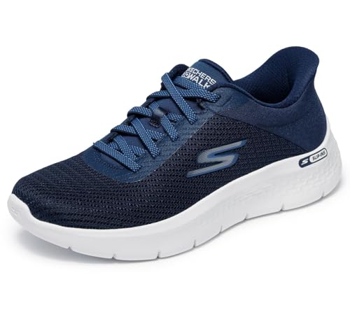 Skechers Scarpe da Ginnastica da Donna Go Walk Flex Carla, Blu Navy, 38
