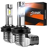 SEALIGHT H11 Powersports LED Bulbs for ATV, 600% Brightness LED Lights, 6500K Cool White H11/H8/H9 LED Power Sports Bulbs, Plug-and-Play Replacement Bulbs, IP68, Pack of 2