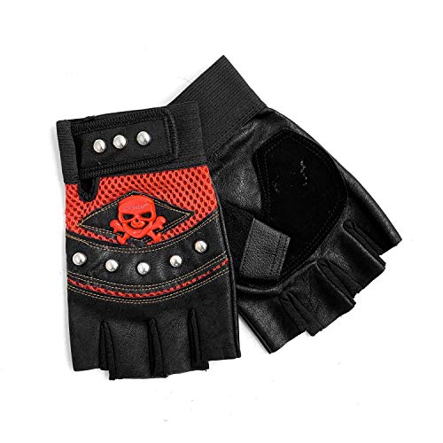 Men Steampunk Gloves Gothic Spike Biker Cosplay Motorcycle Gloves #TOP19
