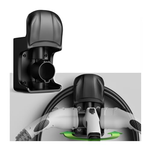 westsaim EV Charger Holder Wall Mount, EV Charging Cable Holder for Electric Vehicle Mobile Connector Organizer, Upgraded Rotatable J1772 Plug Hangers