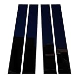 Piano Black Pillar Post Trim Cover fits: 2009-2014 Dodge Ram 4 Door Model - Ferreus Industries - PIL-118-GB