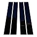 Piano Black Pillar Post Trim Cover fits: 2009-2014 Dodge Ram 4 Door Model - Ferreus Industries - PIL-118-GB