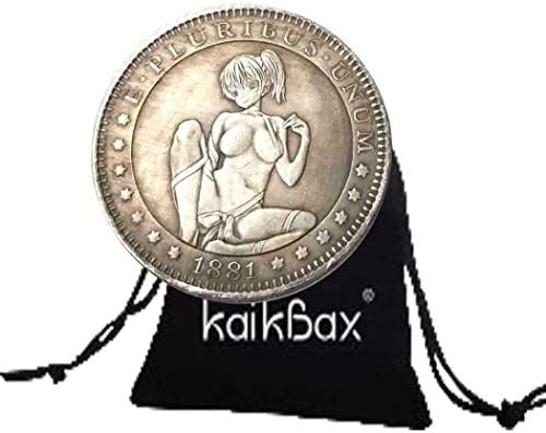 Liberty Angel Hand Carved ​Nickel Funny Coin-1881 Hobo Nickel Morgan Dollar- Commemorative Coin -Favors Gift Coin for Dad/Boyfriend/Husband KmKaiTing Hobby