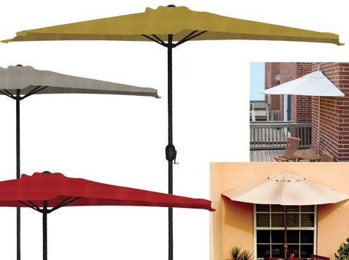 PEBSHOP Parasol mural en aluminium (couleur écru).