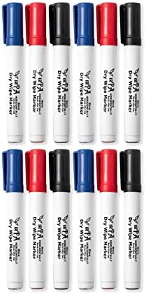 SIGEL BA011 Set of 4 glass/whiteboard markers, erasable, cap off ink, 2-3 mm bullet tips, 4 colors (black/turquoise/magenta/orange): Permanent Markers & Marker Pens
