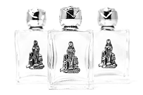 Catholic Gift Shop Ltd Tarjeta de oración de 3 Botellas de Agua con Relleno de Lourdes Holy Water & Lourdes