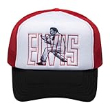 Odd Sox – Elvis Presley Trucker Hat – Mesh Baseball Cap One Size for Men & Women – Adjustable Snapback – Official King of Rock Merch – Gift for Music Fans & Collectors