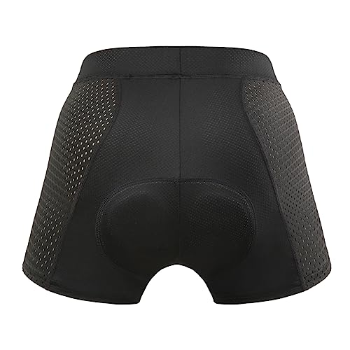 Msport Pantalones Cortos de Ciclismo para Hombre – Acolchado 3D en Gel, Transpirable y de Secado Rápido, Ropa Interior de Ciclismo - Gris L - imagen 2