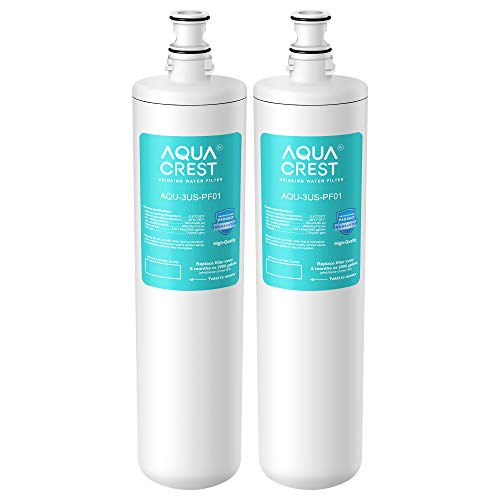 AQUA CREST 3US-PF01 Under Sink Water Filter, Compatible with Filtrete Advanced 3US-PF01, 3US-MAX-F01H