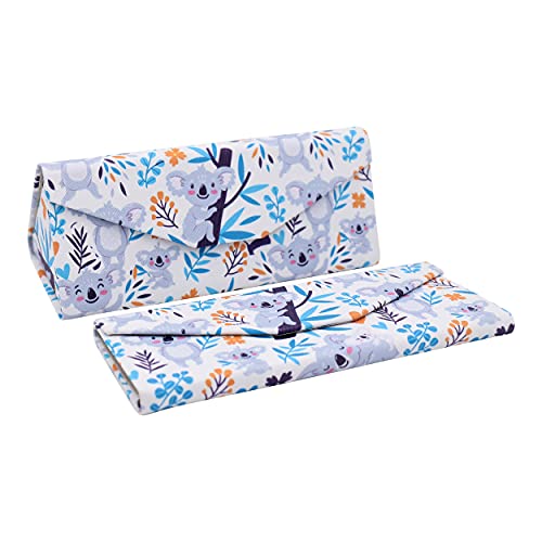 Image of Real Sic Glasses Case for Men and Women - Magnetic Folding Hard Shell Sunglass Holder - Inspired by Adorable Animals