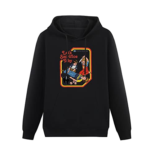 XIASHUN Lets Sacrifice Toby Graphic - Sudadera con capucha unisex de manga larga para hombre, con bolsillo, color negro, Negro, XXL