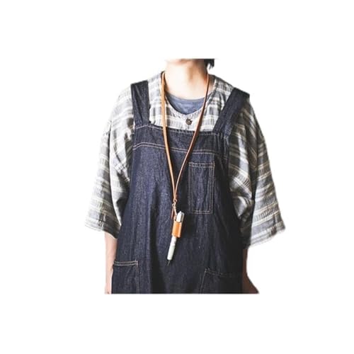 [品切れの場合、納期3ヶ月程][minca]栃木レザーのネックストラップ付ペンホルダー 持ち歩きに便利 ペンホルダー+ストラップ/M/キャメル 721[玩具 雑貨 日用品 人気]