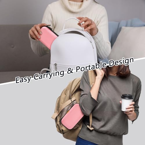 Image of Light Pink Kawaii Hard EVA Case, Shockproof Travel Pouch for Drive