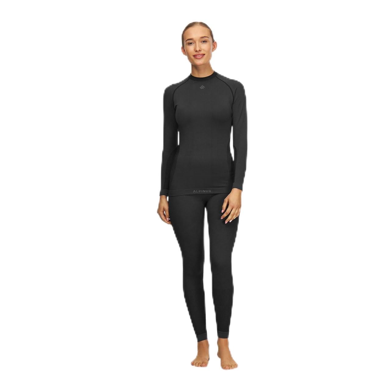 Alpinus - Thermounterwäsche Damen Set Moelv, Funktionsunterwäsche Schnelltrocknend, Thermo Unterwäsche Nahtlos, Thermowäsche, Funktionswäsche, Thermal Underwear