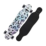 Adecuado para todos los patinadores de nivel: la plataforma de paletas simétricas, doble kicktail hace que esta tabla perfecta para todos los patinadores, proporciona un mejor control y fácil de frenar.Ideal para patinadores que realizan algunos trucos básicos, como la acción 360, OL y algunos otros trucos básicos.