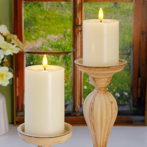 Yeelida Y-LC-I-3 Remote Flameless Flickering Pillar Candles thumb #4