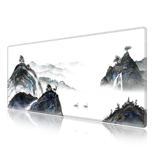 Tapis de bureau paysage LL-COEUR 100x50 cm pour optimiser l'espace de travail